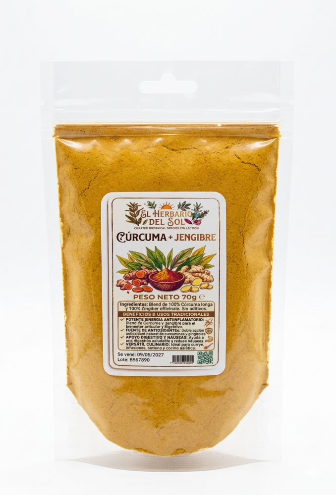 Curcuma con jengibre (70g)