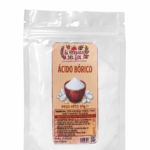 Ácido bórico (50g)— El Herbario del Sol 50g