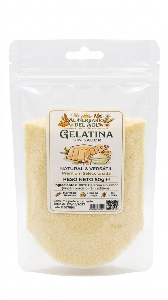 Gelatina Sin Sabor 50gr