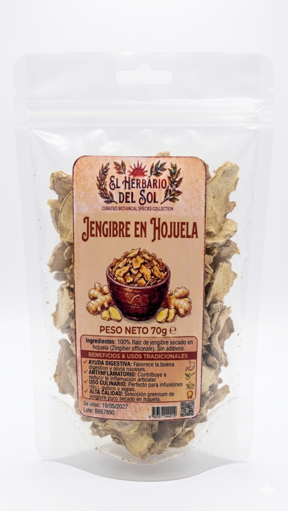 Jengibre en Hojuela (70g)