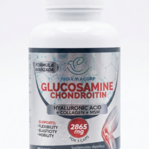 Glucosamina, condroitina, ácido hialurónico, colágeno y MSM.