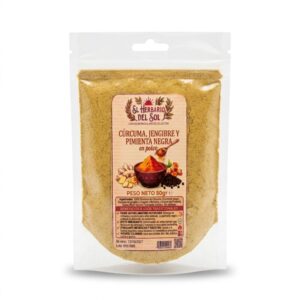 Cúrcuma + Jengibre + Pimienta Negra — 50g