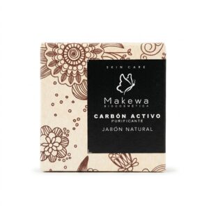 Jabón Natural de Carbón Activo Purificante/Exfoliante — Makewa Biocosmética