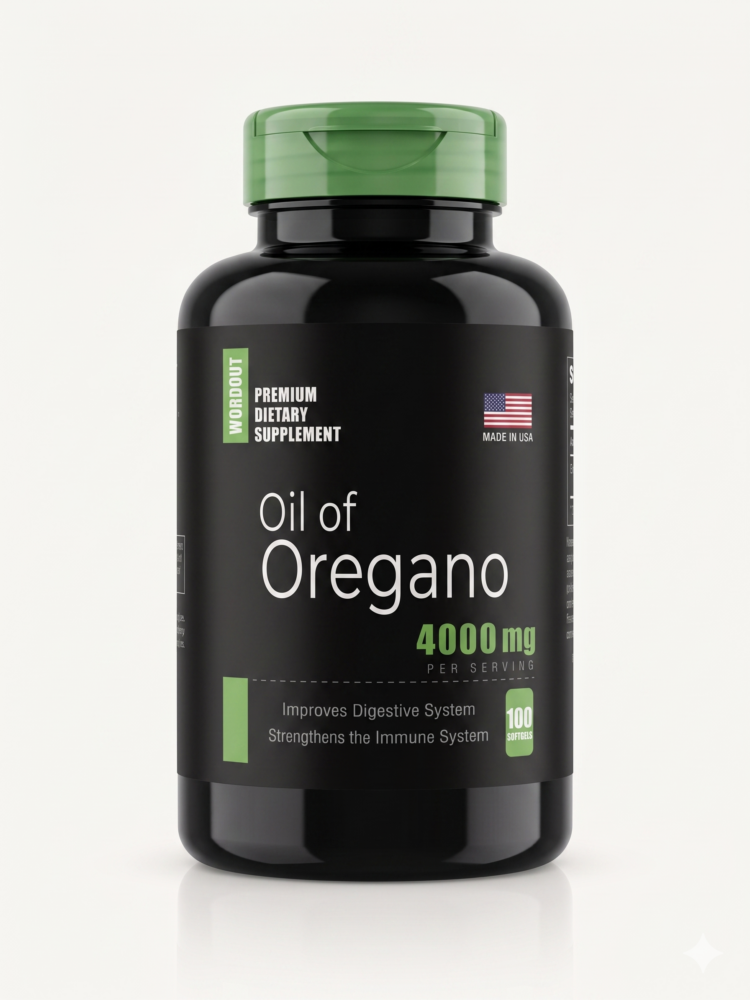 Capsulas de Oil of Oregano 4000mg — Workout 100 Capsulas Blanda
