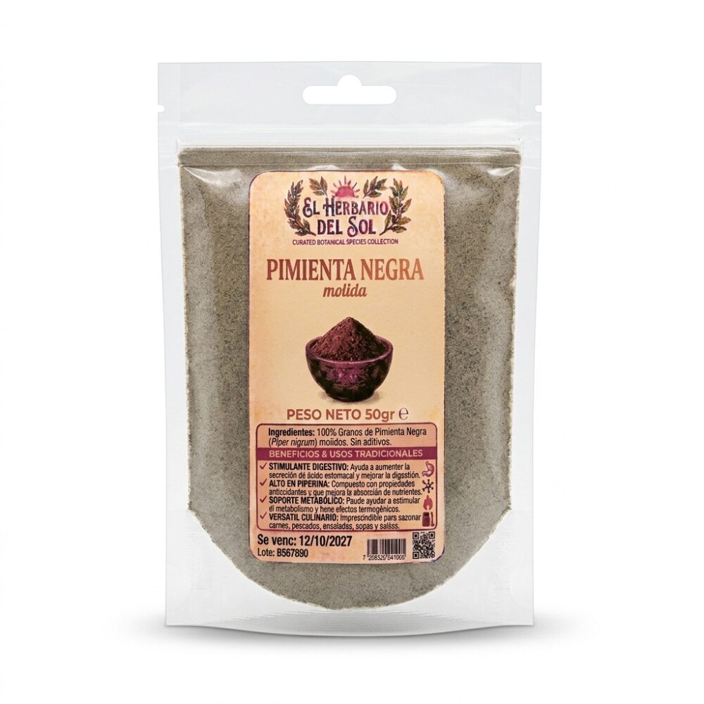 Pimienta Negra Molida — 50g