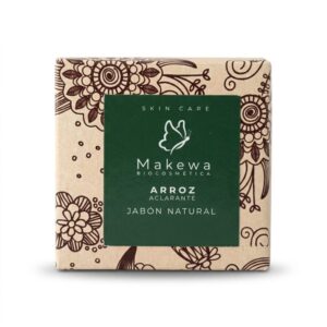 Jabón Natural de Arroz Aclarante — Makewa Biocosmética