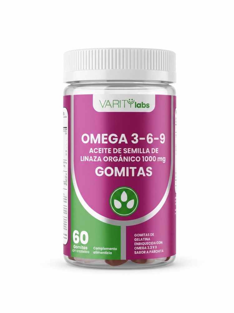 Omega 3-6-9 Aceite de Linaza en gomitas 1000mg — Varity Labs