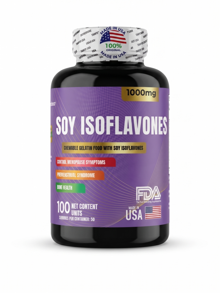 Isoflavonas de Soya 1000mg — 100 Capsulas